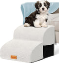 Topmart High Density Foam Pet Steps 2 Tiers,11.8" High,Non-Slip Dog Stairs,Soft Foam Dog Ramp Ladder,Best for Injured,Older Cats,Pets with Joint Pain,Suitable for Low Sofas,Stairs,Lower Place
