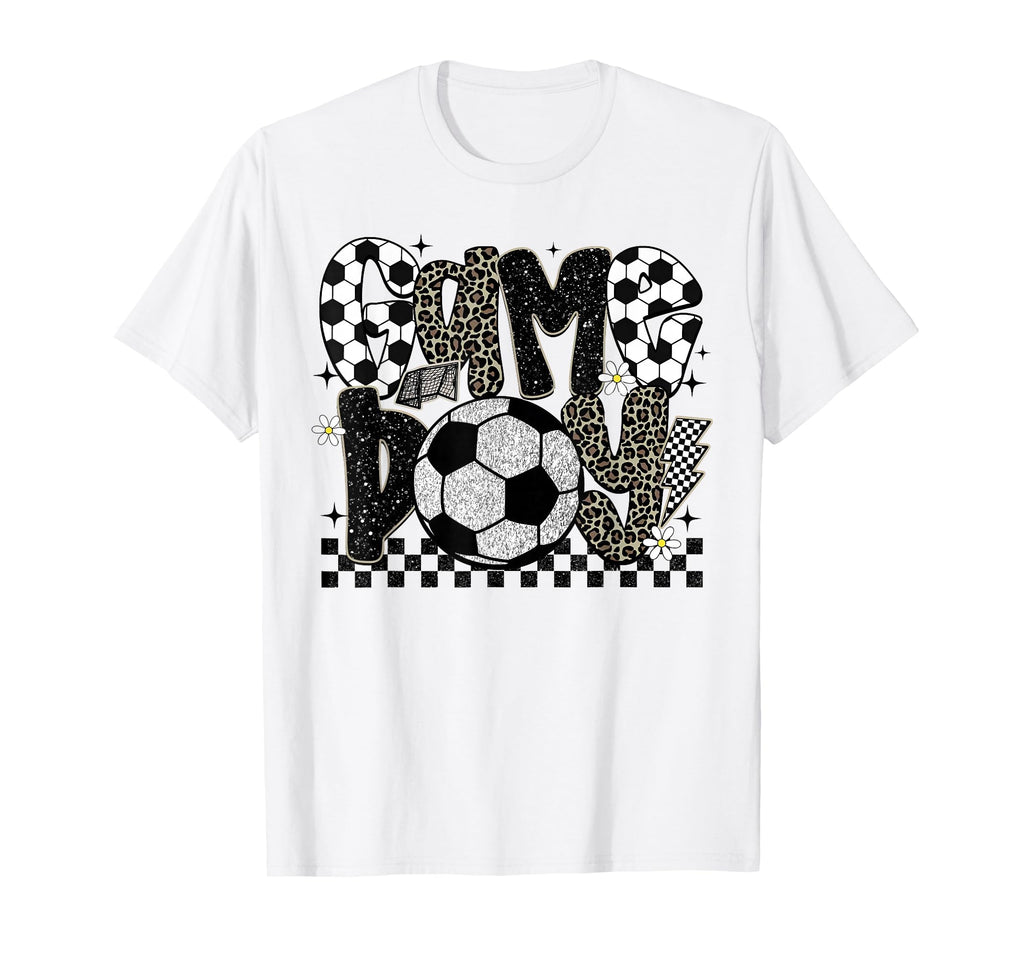 Soccer Happy Game Day Trendy T-Shirt - Casual Everyday Wear for Adults