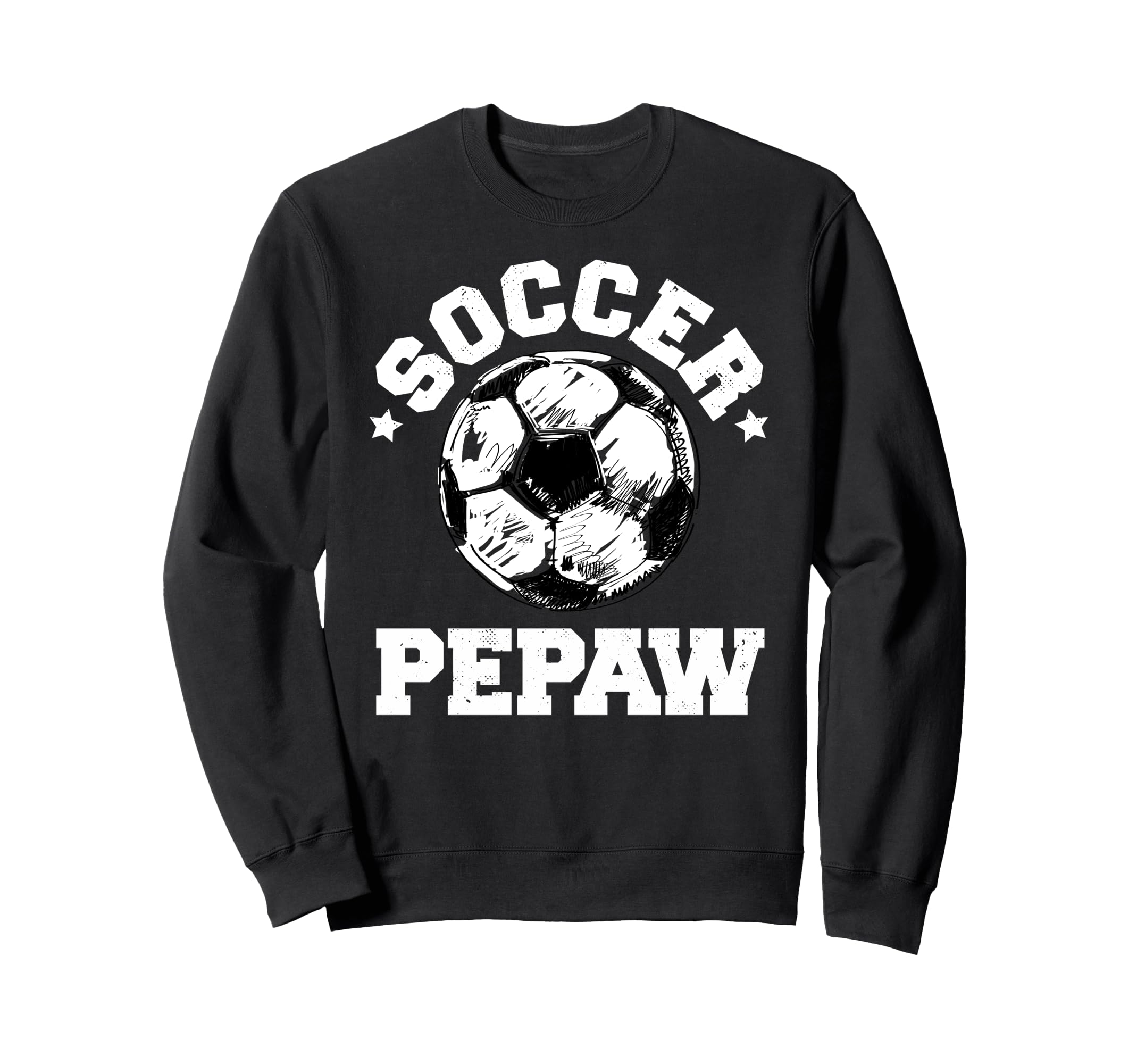 Soccer Pepaw Soccer Ball Sweatshirt - Casual Everyday Wear for Adults