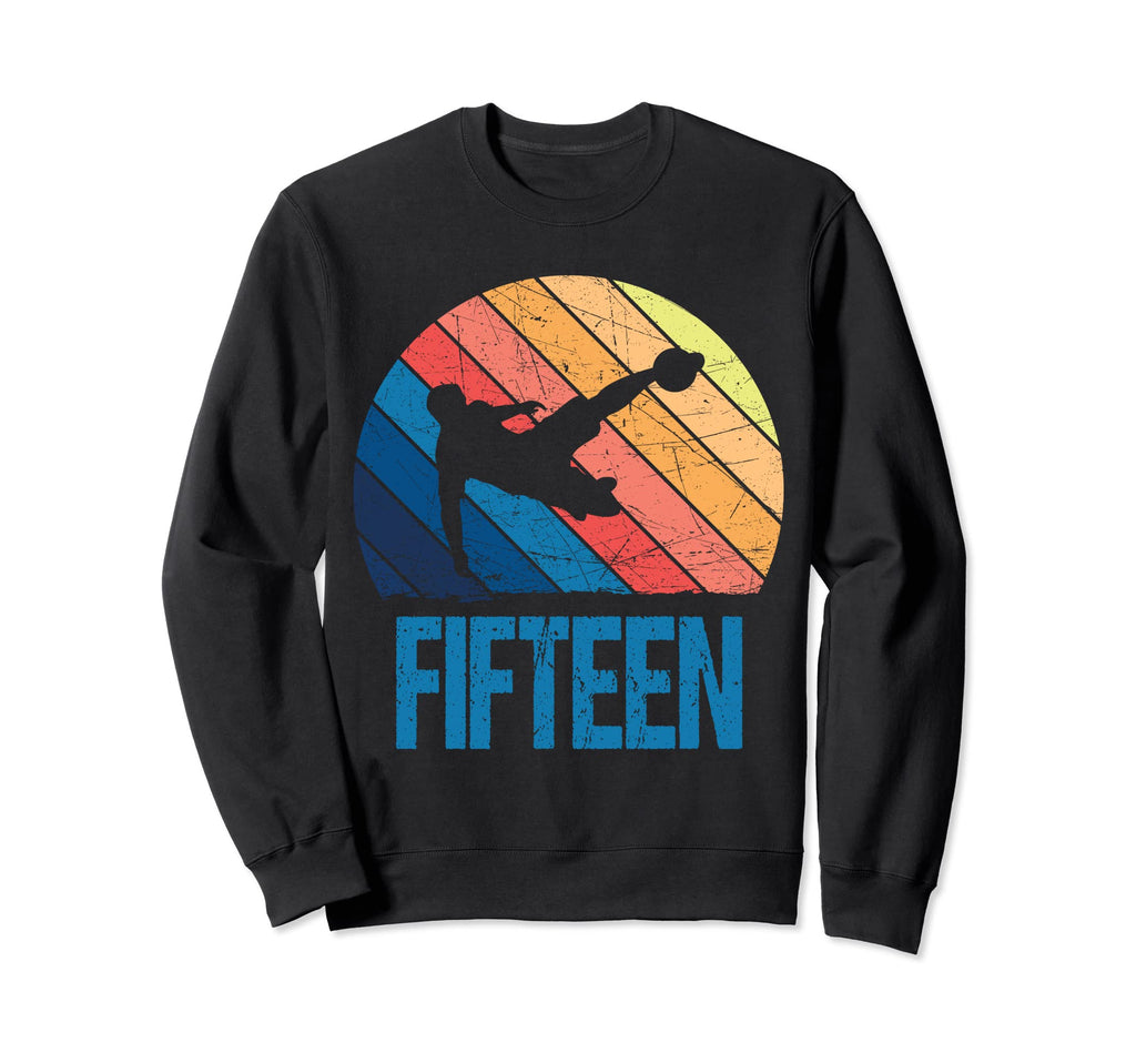 15Th Birthday Soccer 15 Years Old Sweatshirt - Trendy Graphic Men Women