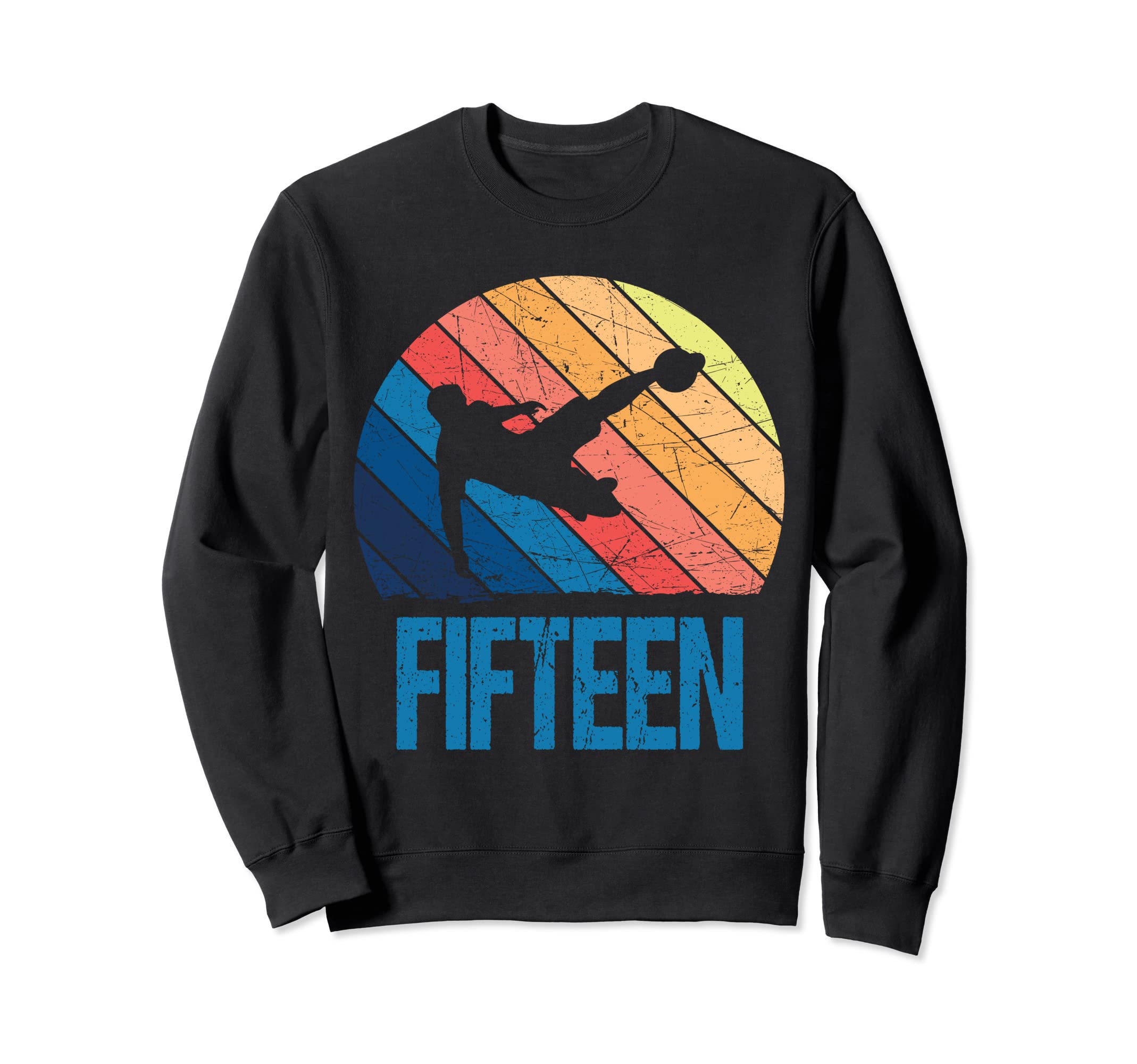 15Th Birthday Soccer 15 Years Old Sweatshirt - Trendy Graphic Men Women