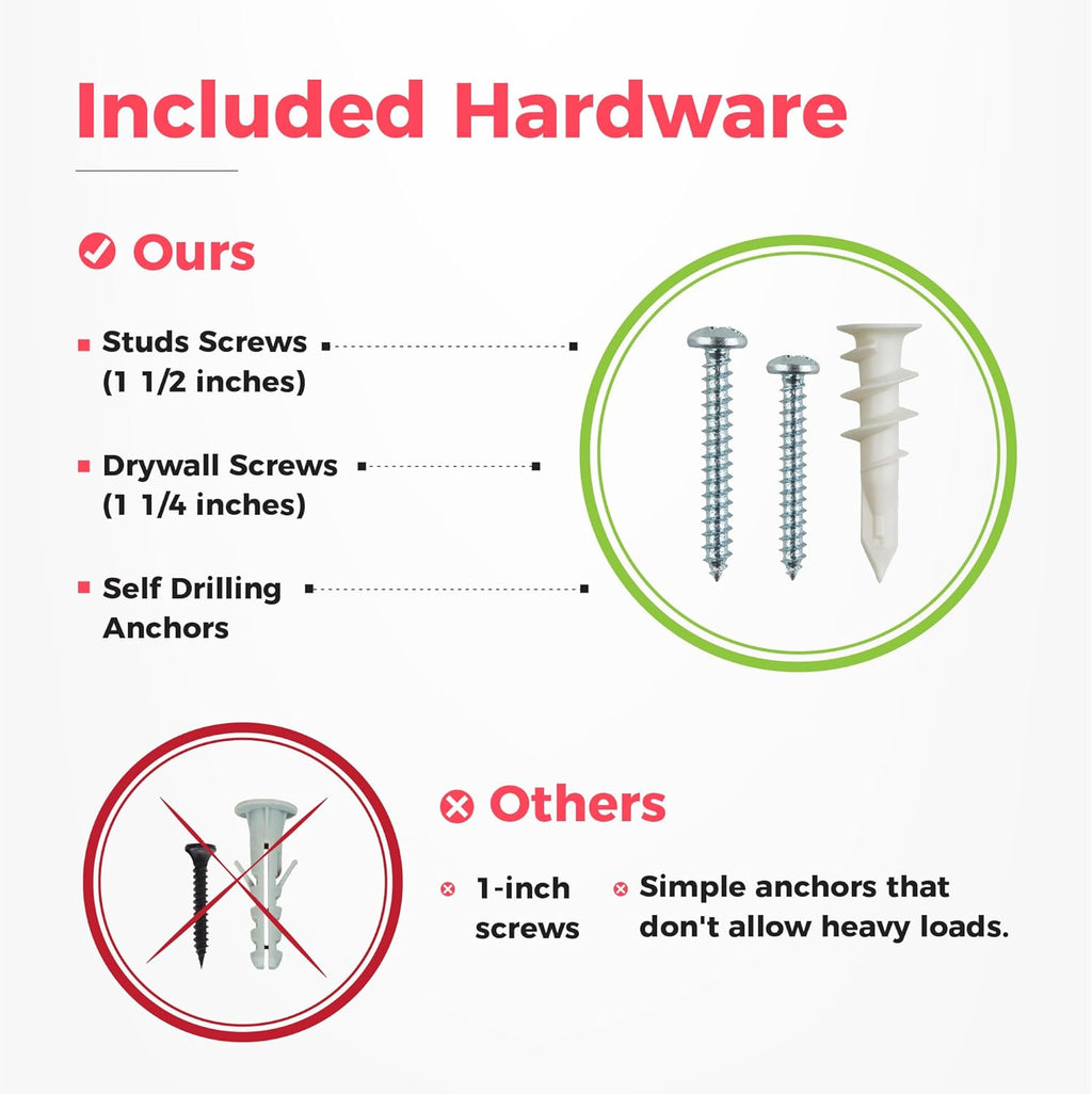 Garage Wall Organizer | 32" Heavy-Duty Tool Storage Rack | Adjustable Double-Layer Hooks | 200 lbs Capacity | Carbon Steel Wall Mount Holder for Shovels, Rakes, Ladders & Power Tools