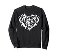 Soccer Heart Soccer Player Sweatshirt - Fun Novelty Design for Adults