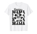 Soccer Mama Mom Coquette Bow Game T-Shirt - Casual Everyday Wear Men Women