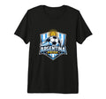 Argentina Pride Soccer Fan Minimal Tri T-Shirt - Streetwear Style Unisex