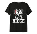 Ball Niece Baseball Soccer Tri Blend T-Shirt - Minimalist Print Unisex
