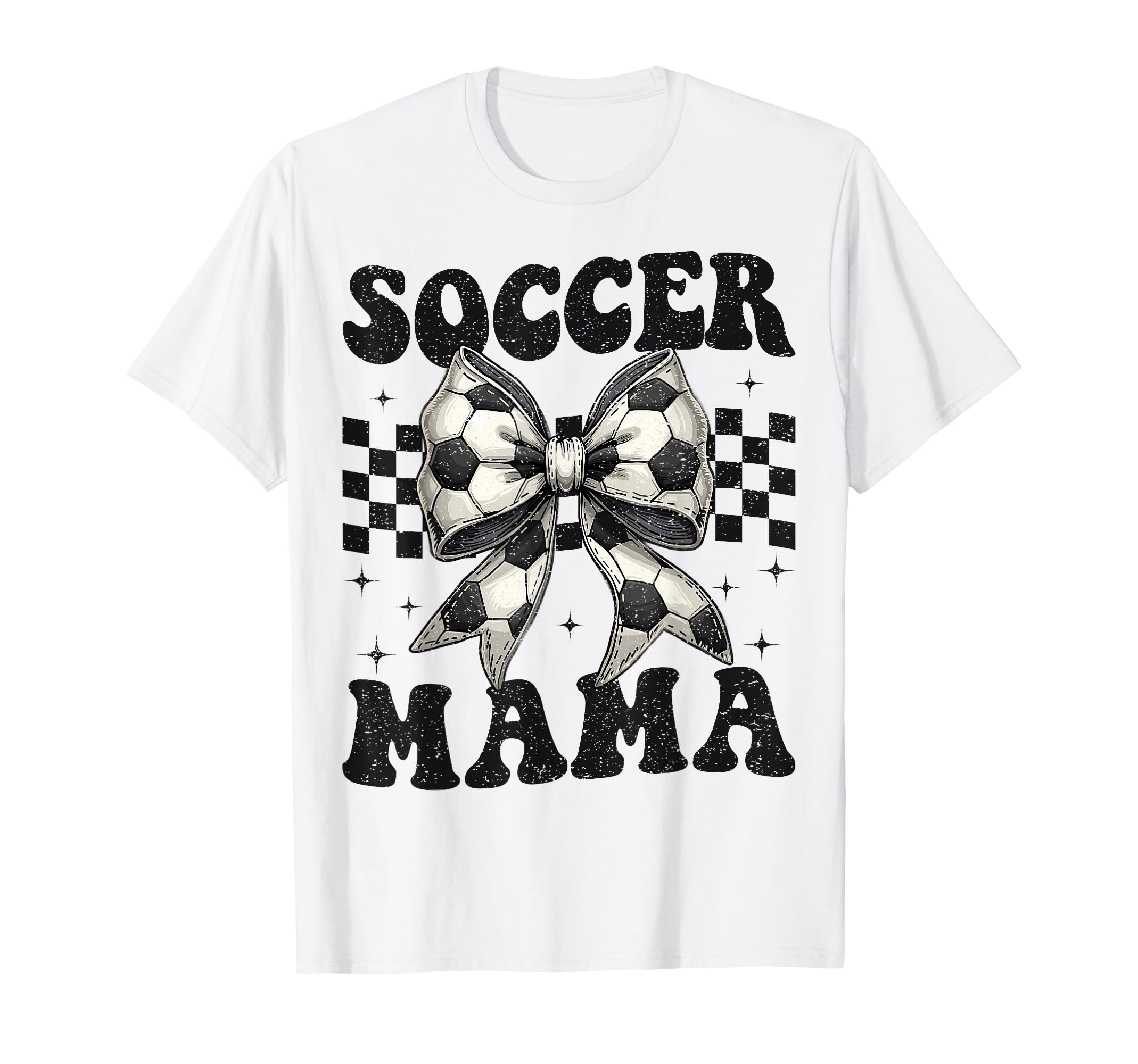 Soccer Mama Funny Coquette Bow Mom Mommy T-Shirt - Novelty Apparel Unisex