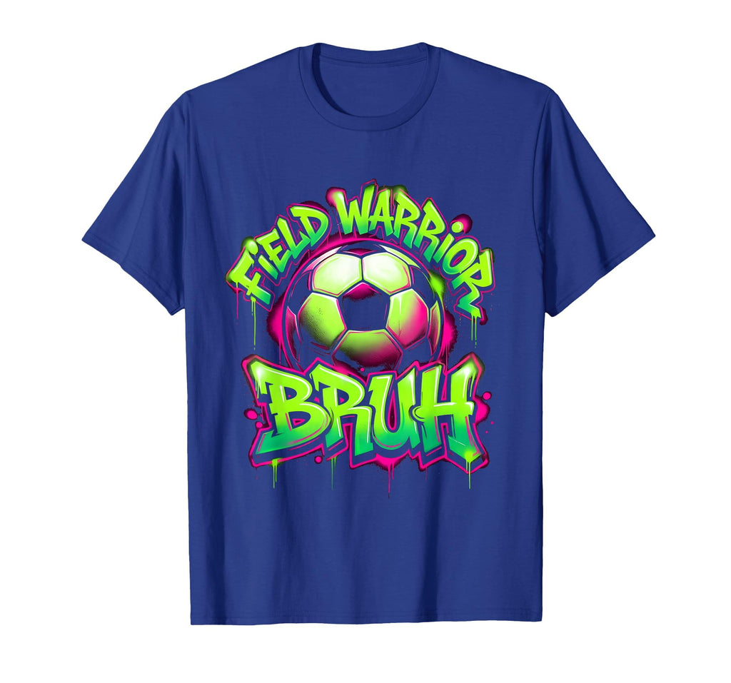 Field Warrior Bruh Soccer Ball T-Shirt - Custom Art Print Unisex