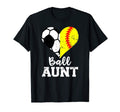 Ball Aunt Heart Funny Soccer T-Shirt - Aesthetic Graphic for Adults