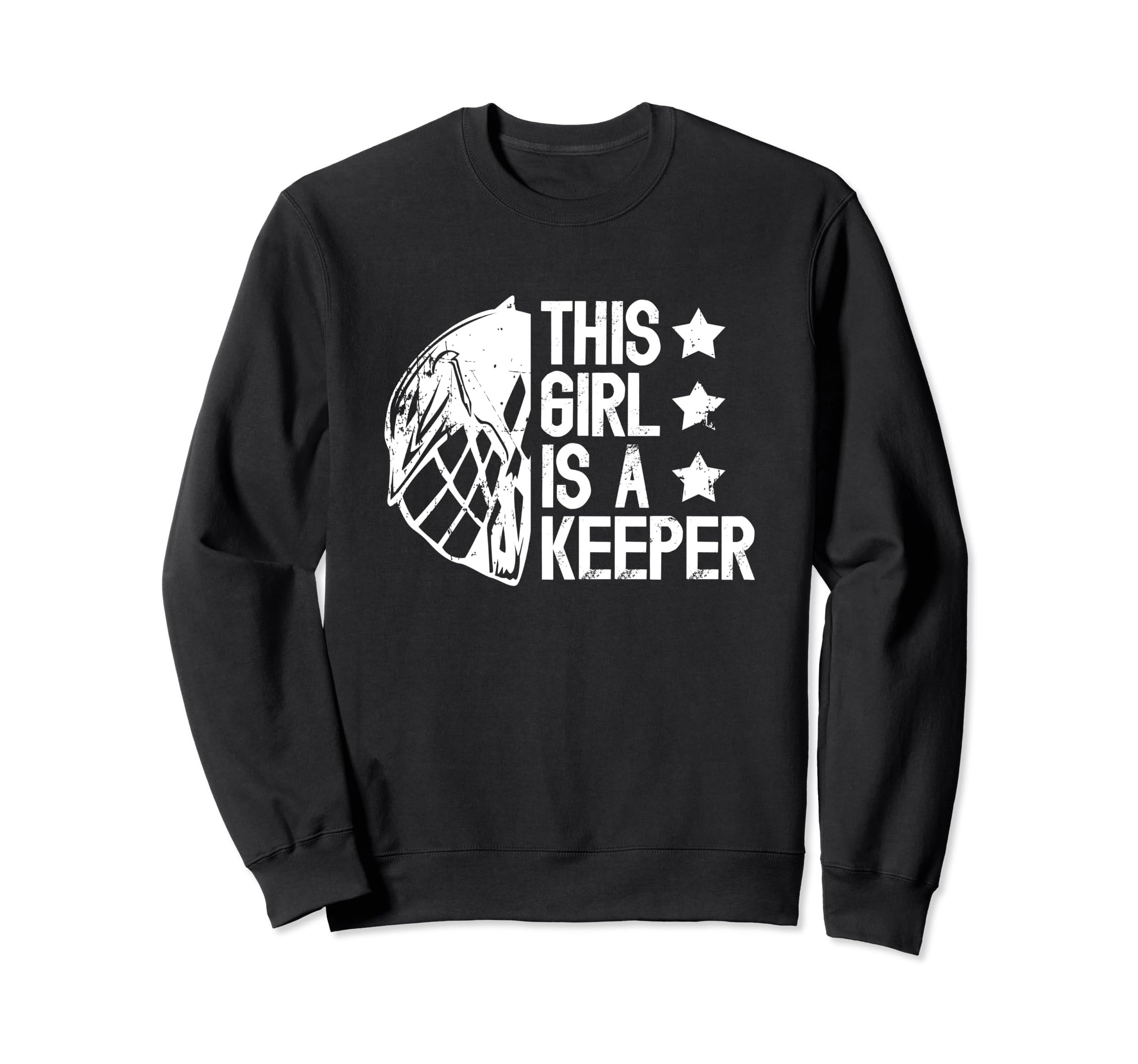 This Is Lacrosse Keeper Female Sweatshirt - Casual Everyday Wear Men Women