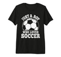 Just Who Loves Soccer Funny Soccer T-Shirt - Trendy Graphic for Adults