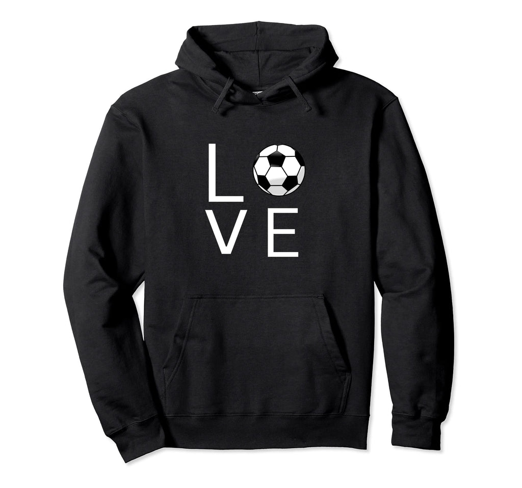 I Love Soccer Hoodie - Custom Art Print for Adults