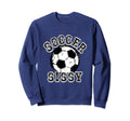 Soccer Ball Distressed Trending Sweatshirt - Minimalist Print Men Women