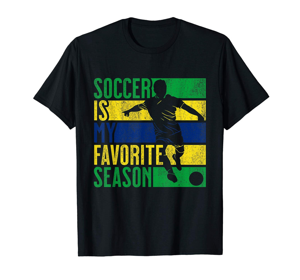 Distressed Soccer Is My Favorite T-Shirt - Fun Novelty Design Men Women
