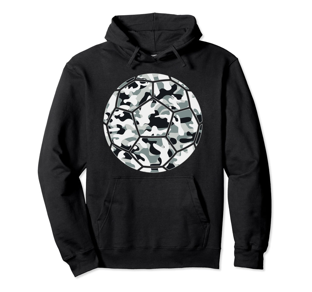 Soccer Player Camo Soccer Lover Hoodie - Aesthetic Graphic for Adults