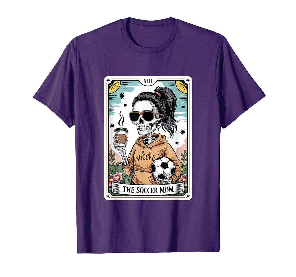Funny Skeleton Tarot Card Halloween T-Shirt - Streetwear Style Unisex