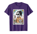 Funny Skeleton Tarot Card Halloween T-Shirt - Novelty Apparel for Adults