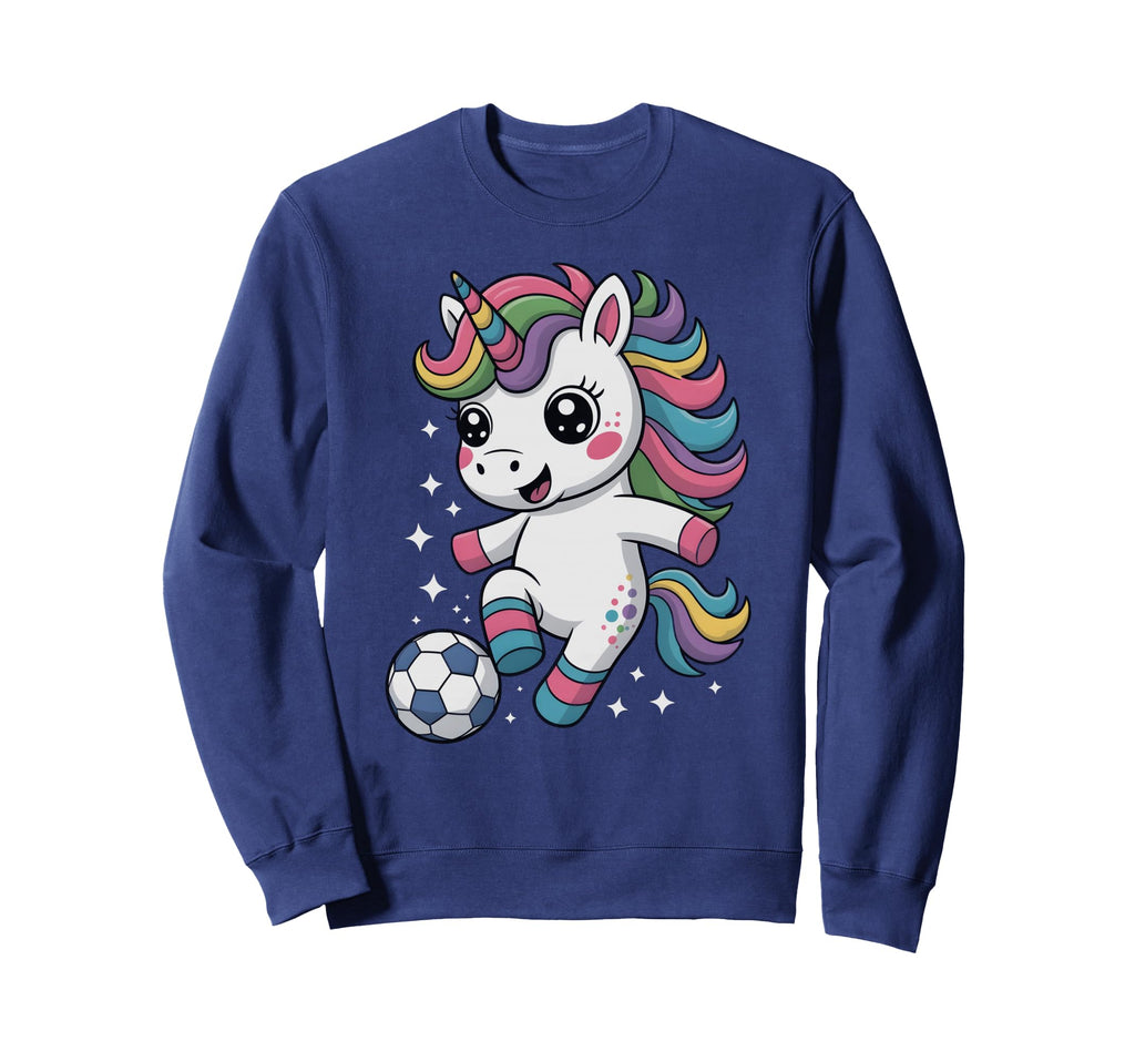 Soccer Just Who Loves Unicorn Sweatshirt - Aesthetic Graphic for Adults