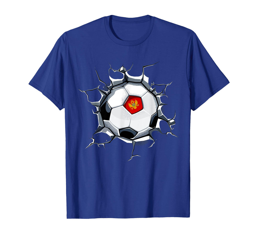 Montenegro Soccer Fans Jersey T-Shirt - Minimalist Print Unisex