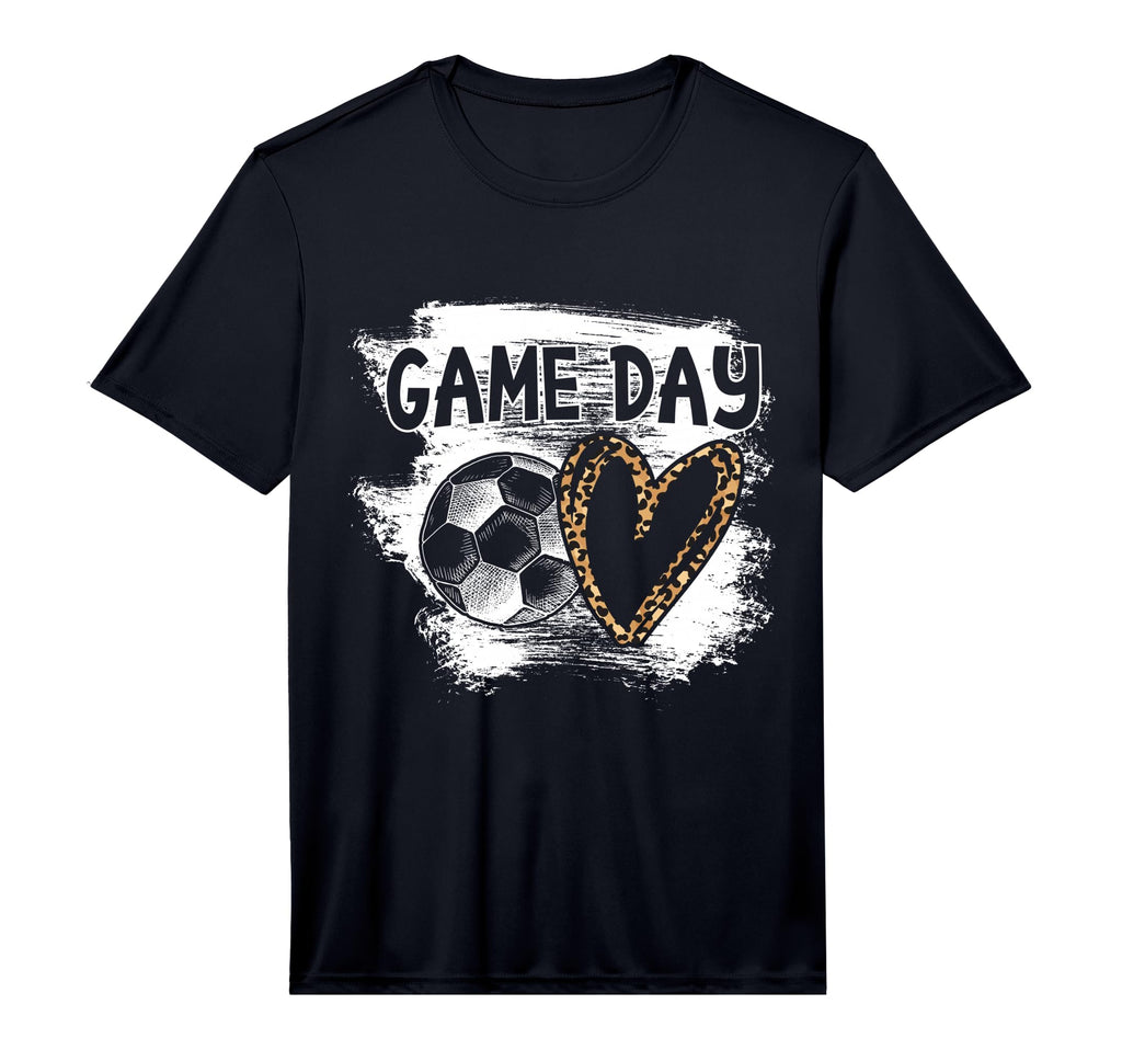 Soccer Player Game Day Leopard Cheetah T-Shirt - Graphic Print Men Women