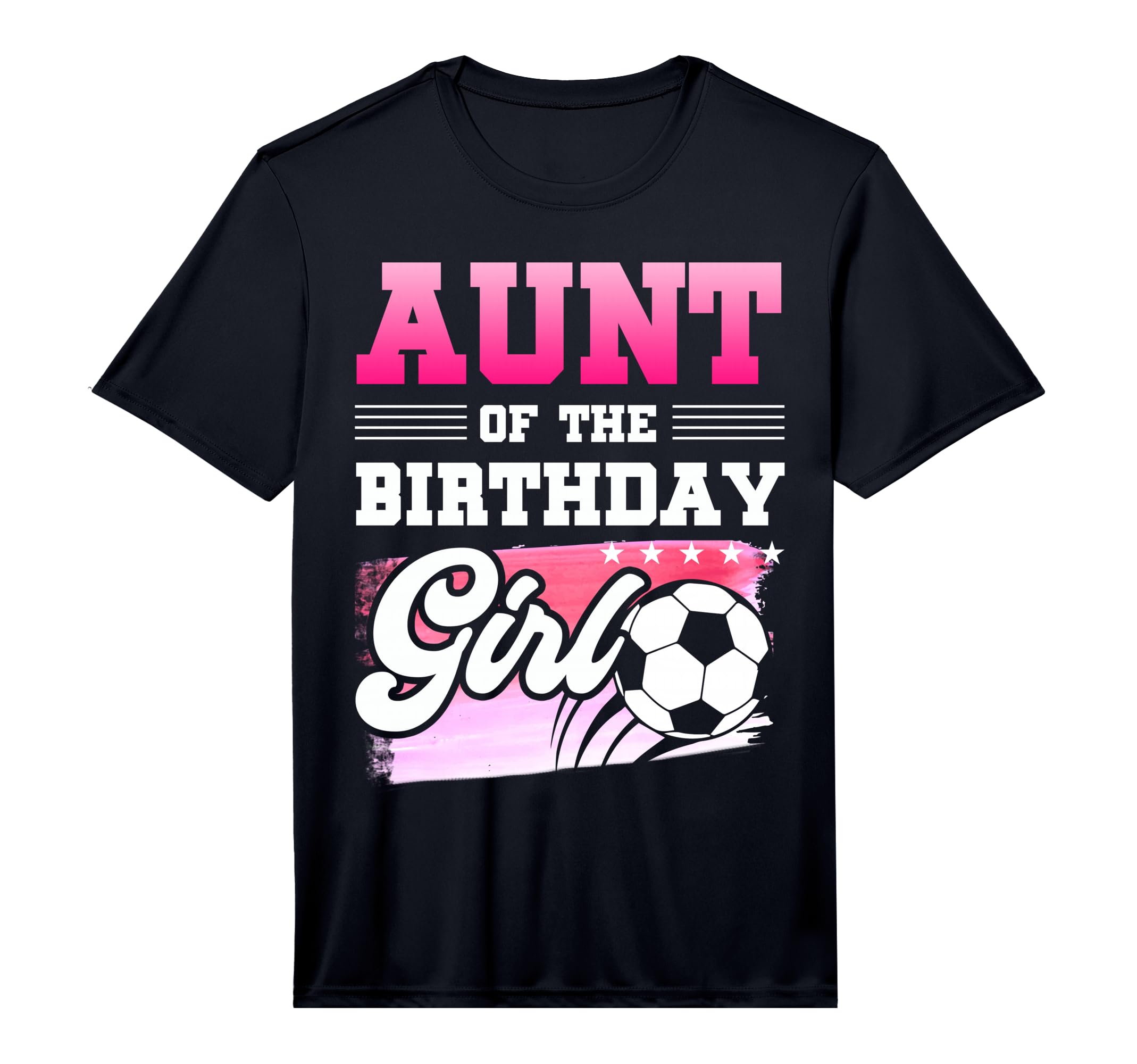 Mens Aunt Birthday Soccer Players Sport T-Shirt - Custom Art Print Unisex