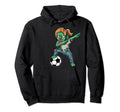 Female Zombie Halloween Soccer Hoodie - Fun Novelty Design for Adults