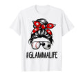 Classy Glamma Life Soccer Messy Bun T-Shirt - Streetwear Style for Adults