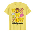 Softball Grandma Softball Coquette Bow T-Shirt - Custom Art Print Unisex