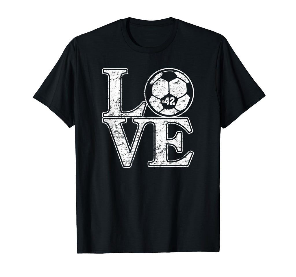 Soccer 42 Soccer Mom Dad Favorite Player T-Shirt - Unique Graphic Unisex