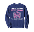 Im Hockey Goalie Grammy Hockey Keeper Sweatshirt - Minimalist Print Unisex