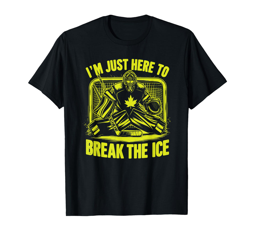 Ice Hockey Goalie Goaltender Keeper T-Shirt - Novelty Apparel Men Women