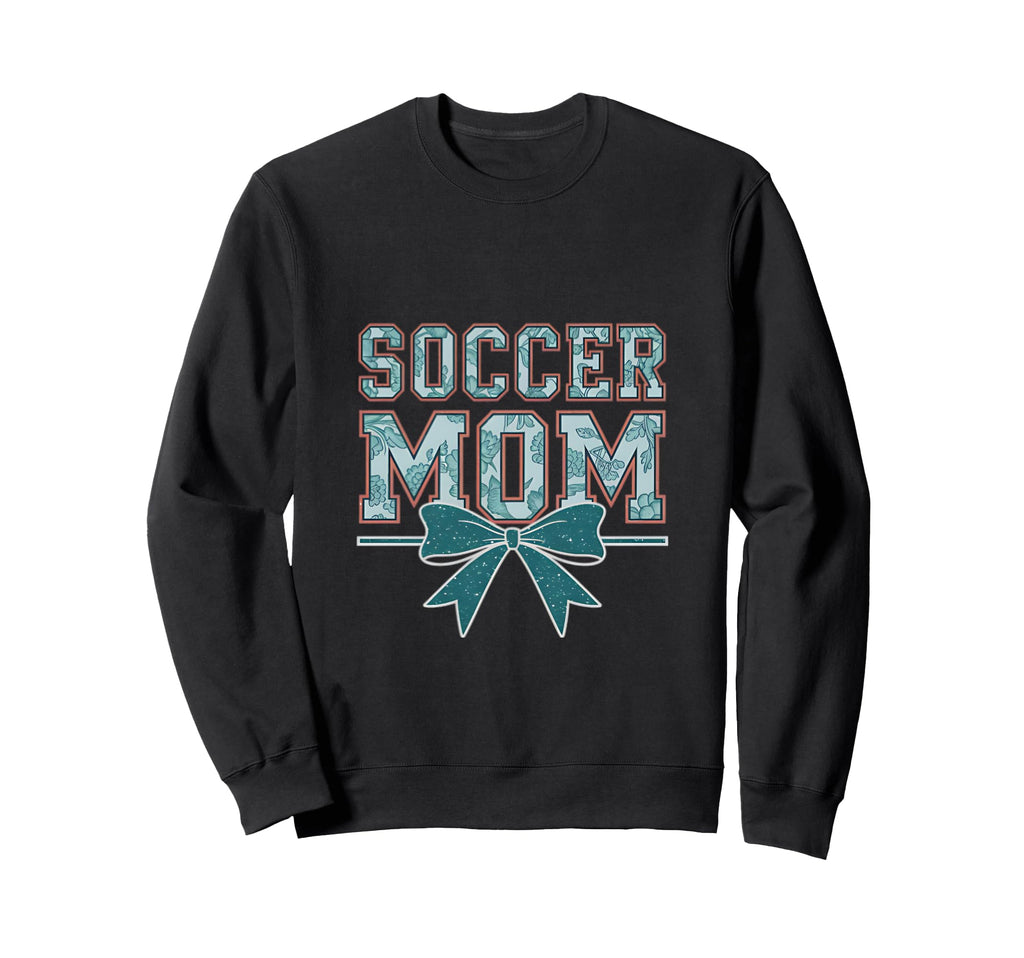 Soccer Mom Coquette Bow Mothers Day Sweatshirt - Minimalist Print Men Women