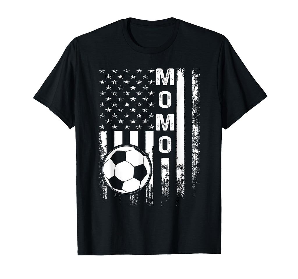Soccer Momo America Flag T-Shirt - Custom Art Print for Adults