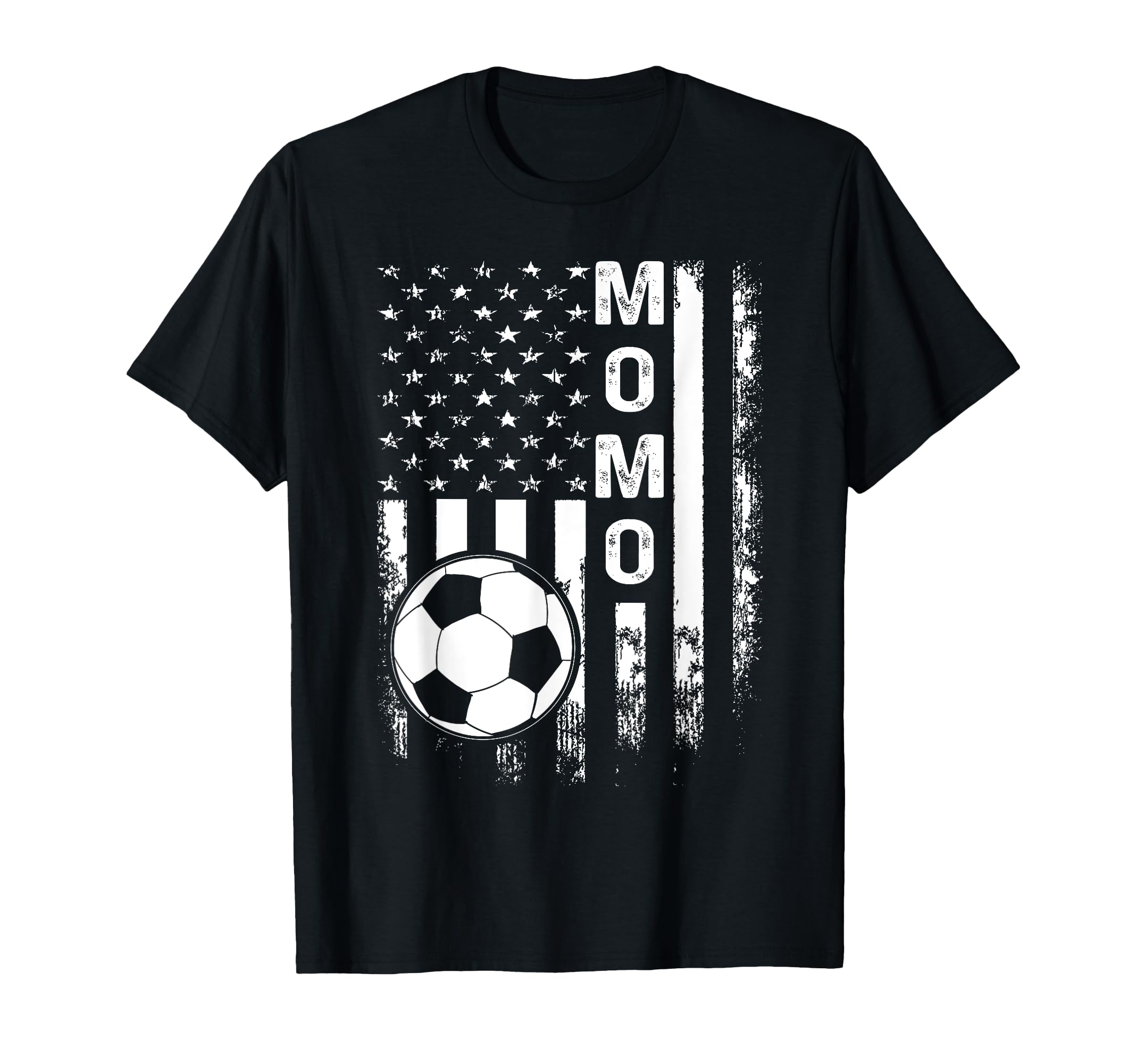 Soccer Momo America Flag T-Shirt - Custom Art Print for Adults