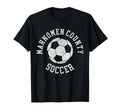 Mahnomen County Soccer Distressed 90S T-Shirt - Streetwear Style Unisex