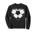 Soccer Ball Heart Sport Football Sweatshirt - Streetwear Style Unisex
