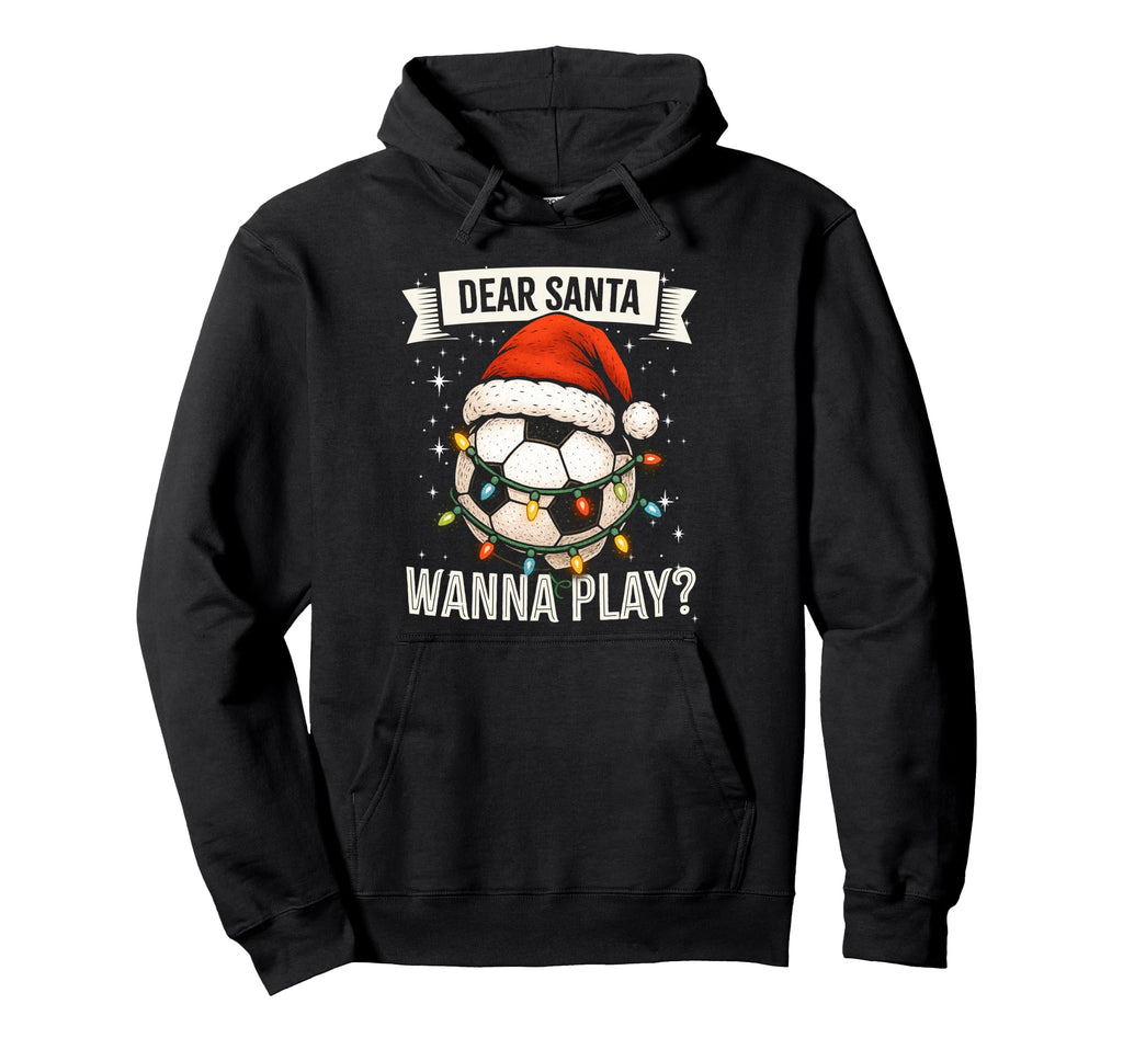 Soccer Player Funny Hat Lights And Ball Hoodie - Minimalist Print Unisex