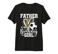 Father Birthday Soccer Ball Dad T-Shirt - Custom Art Print for Adults