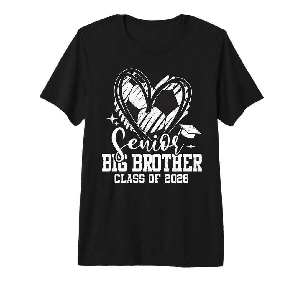 Senior Big Brother Class 2026 Soccer T-Shirt - Aesthetic Graphic Men Women