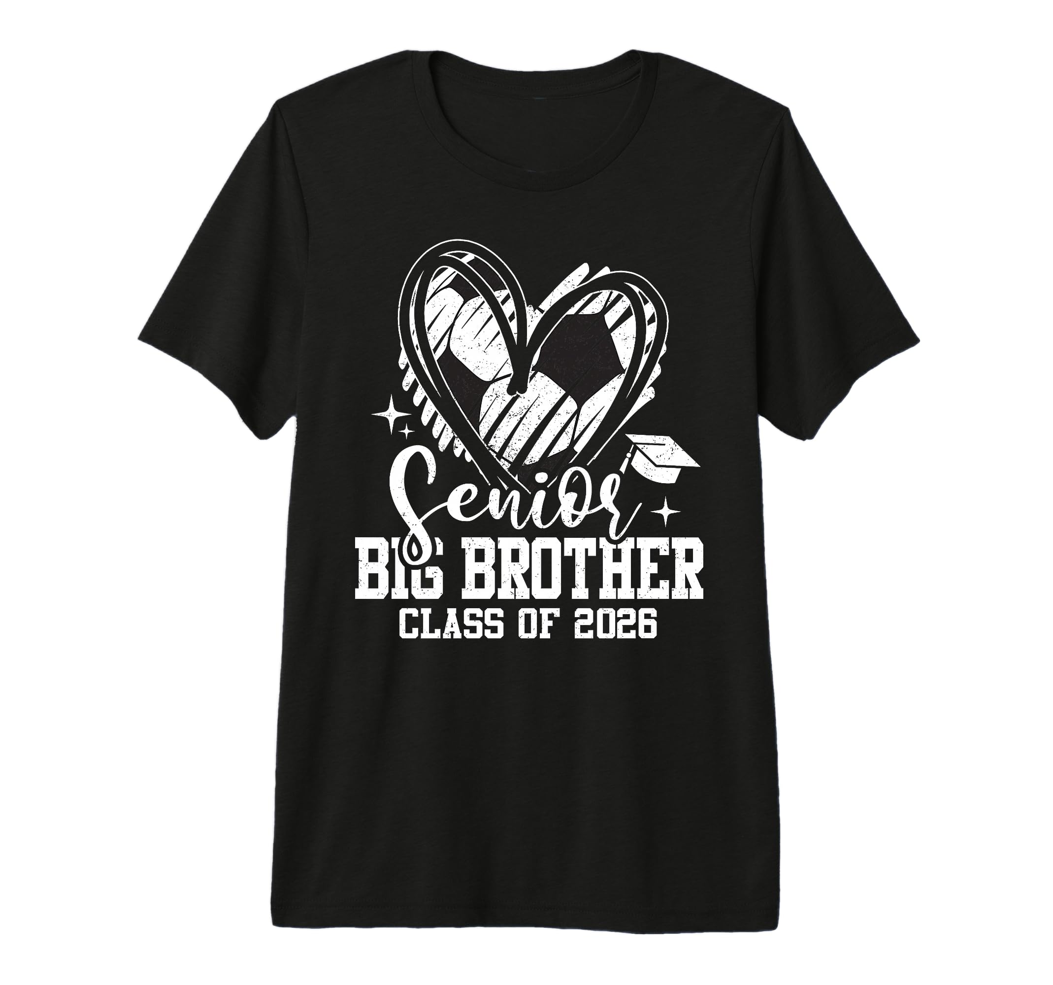 Senior Big Brother Class 2026 Soccer T-Shirt - Aesthetic Graphic Men Women