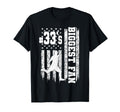 Soccer Biggest Fan Number 33 Proud T-Shirt - Unique Graphic Men Women