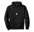 Heartbeat Soccer Hoodie - Trendy Graphic for Adults
