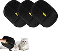 2025 Upgraded Pet Hair Removal Glove |Double-Sided – Reusable Grooming & Bathing Glove for Dogs and Cats |Soft Silcone Touch |Easy Deshedding and Cleaning Mitt (Black, 3 PCS)