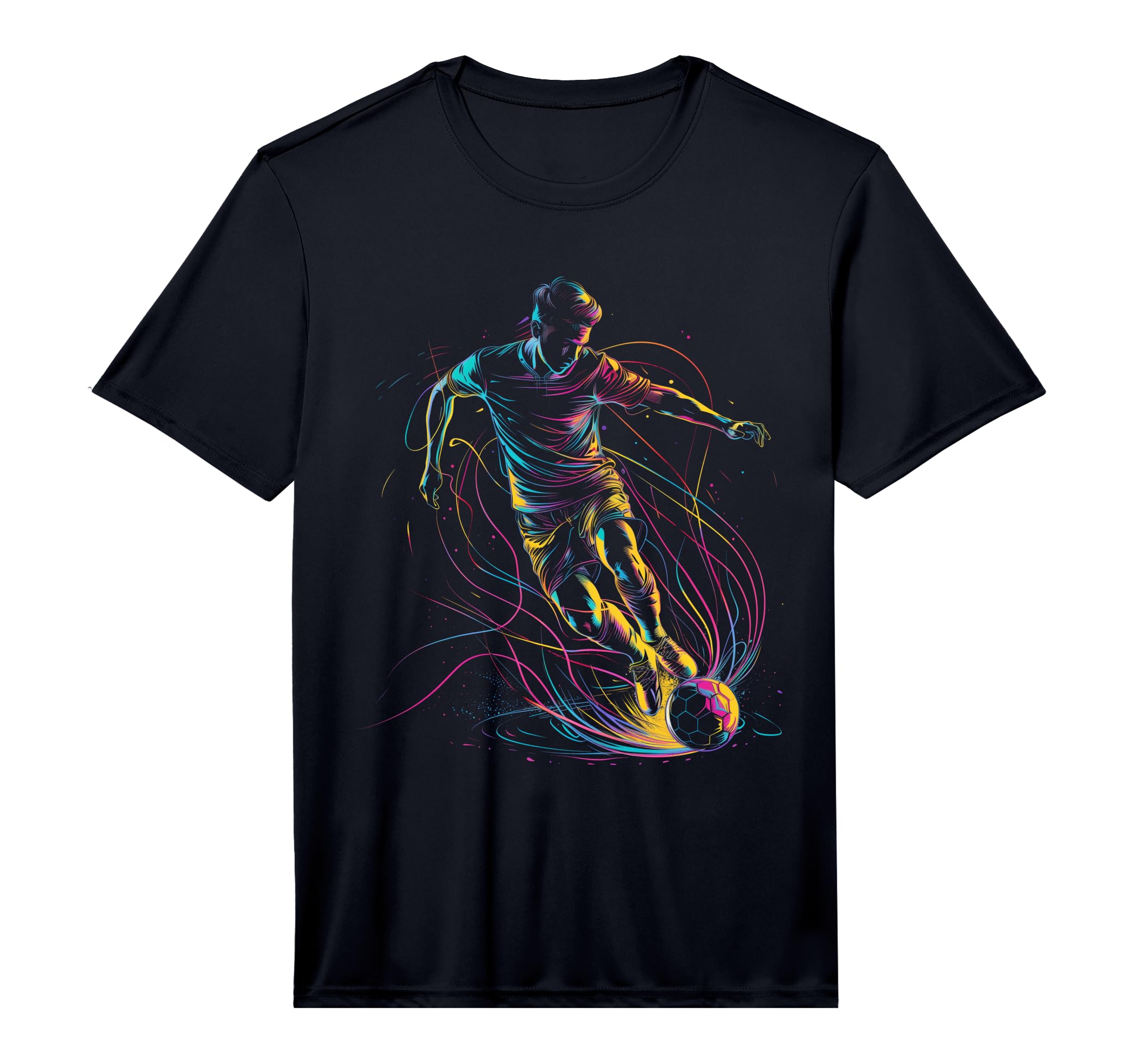 Soccer Player Sports Performance T-Shirt - Minimalist Print Unisex