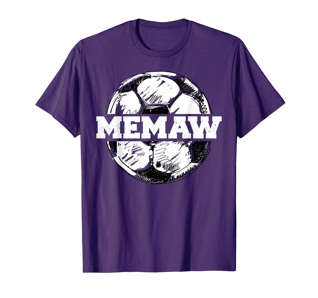 Soccer Memaw Soccer Ball Split Funny T-Shirt - Custom Art Print Unisex