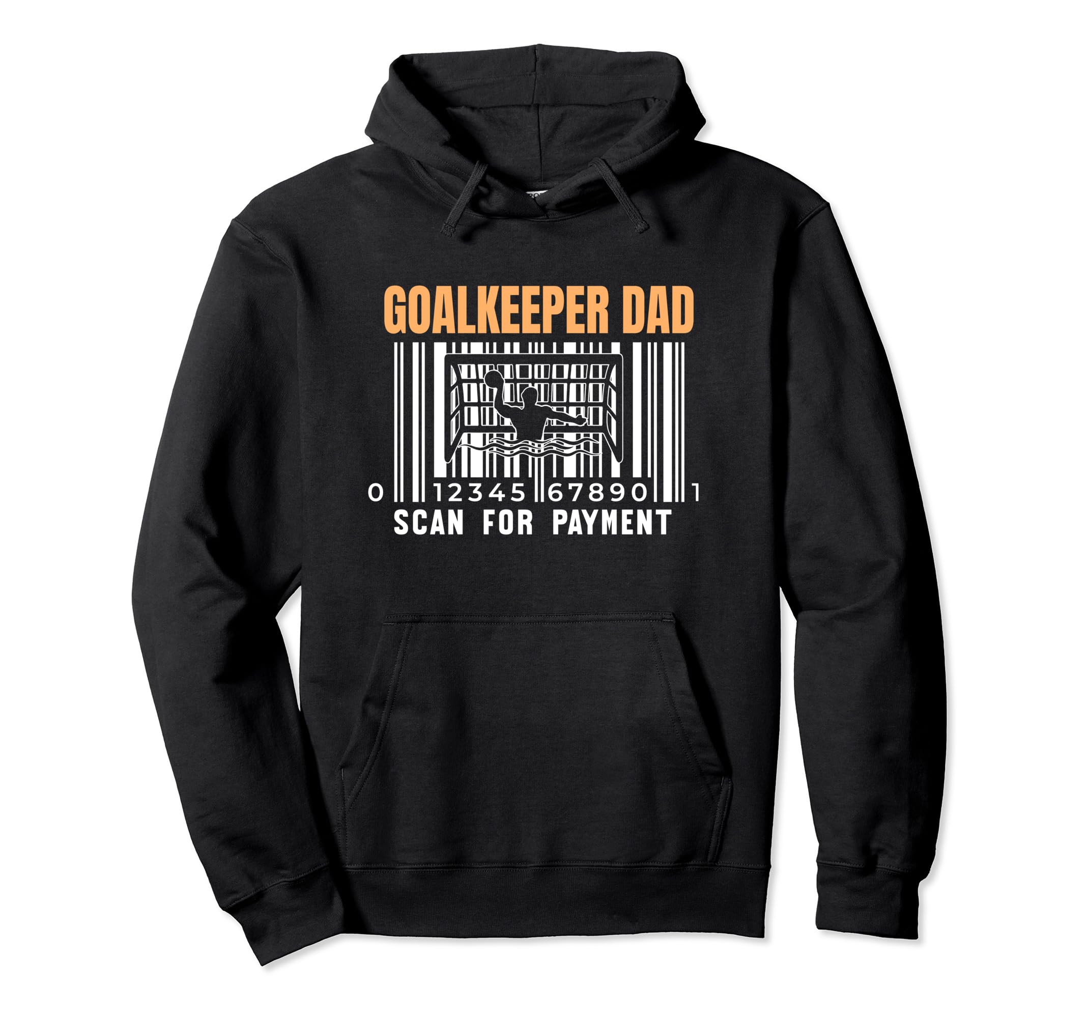 Water Polo Goalkeeper Dad Scan Payment Hoodie - Trendy Graphic Unisex
