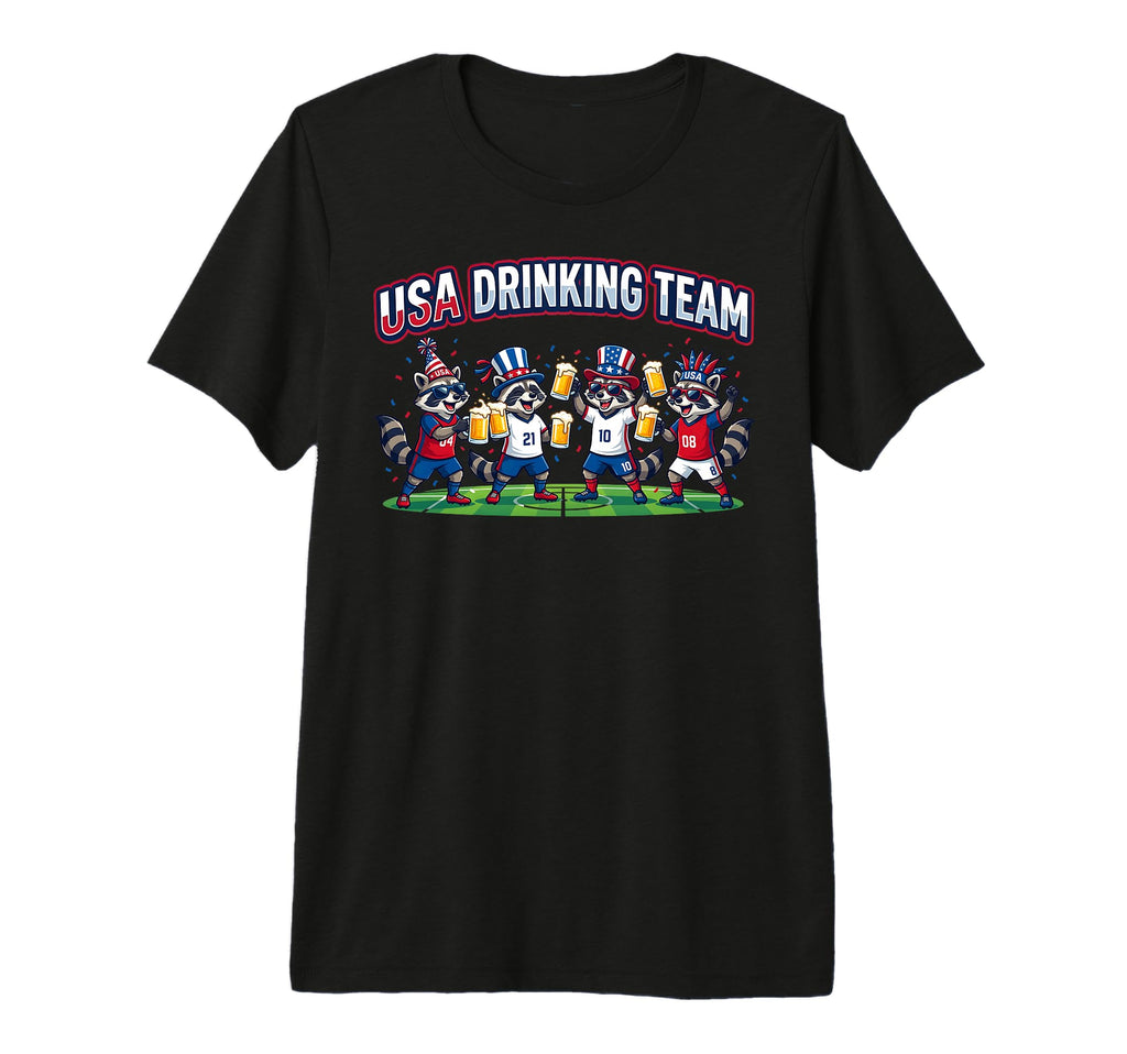 Usa Raccoon Soccer Tournament 2016 T-Shirt - Fun Novelty Design Unisex