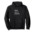 Peace Love Foosball Table Soccer Hoodie - Trendy Graphic Unisex