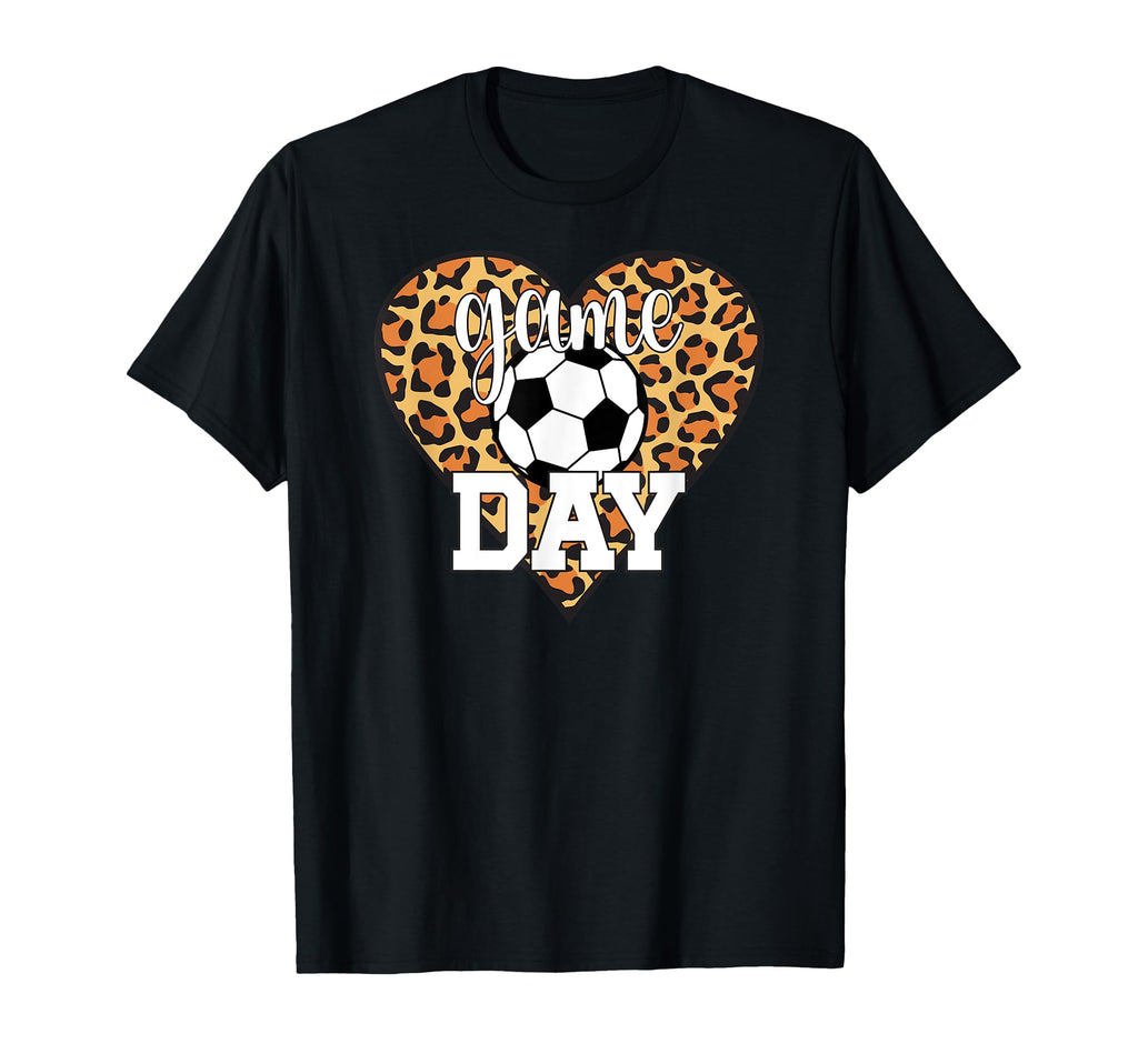 Soccer Game Day Heart Game Day Soccer T-Shirt - Minimalist Print Unisex