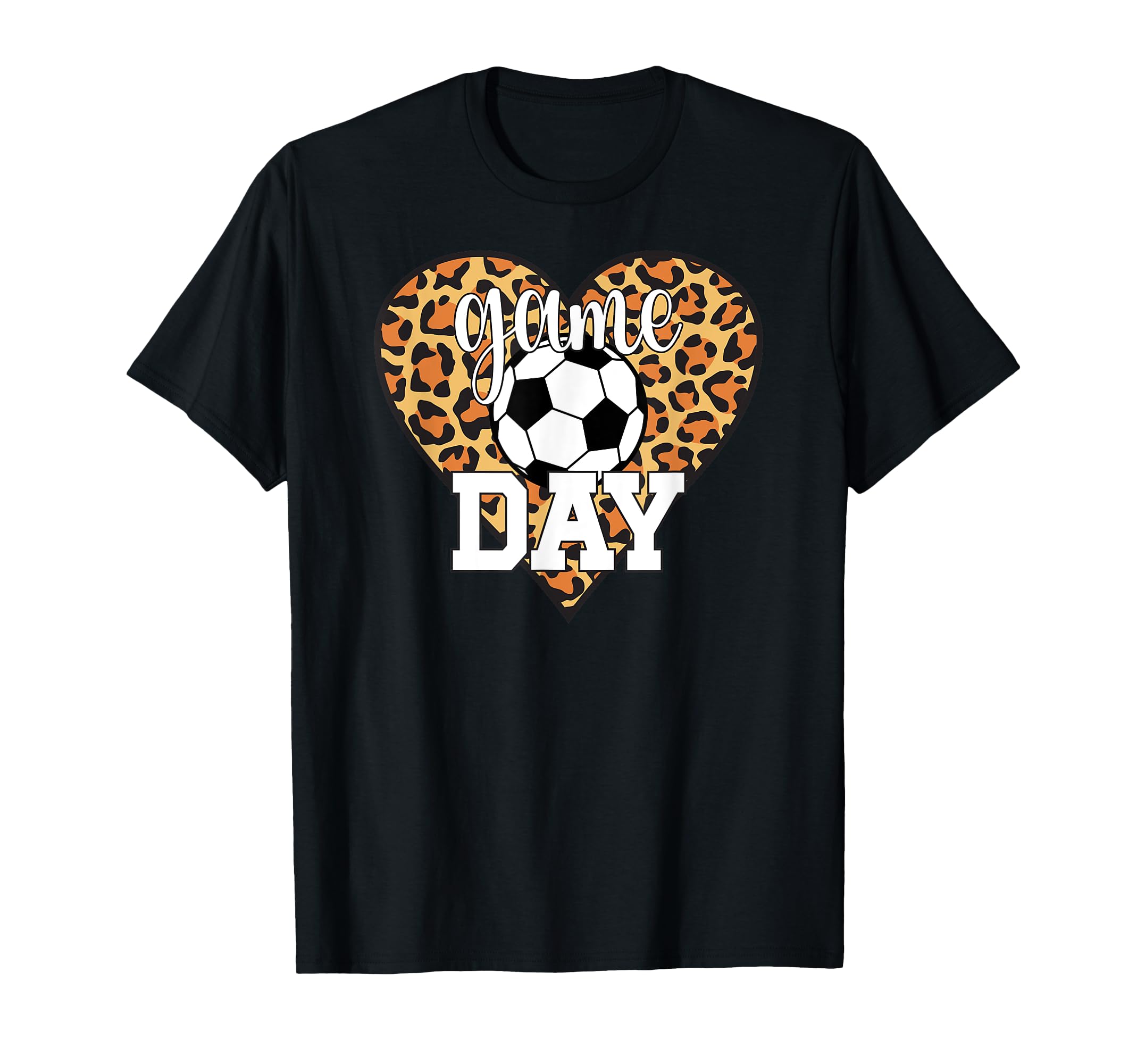 Soccer Game Day Heart Game Day Soccer T-Shirt - Minimalist Print Unisex
